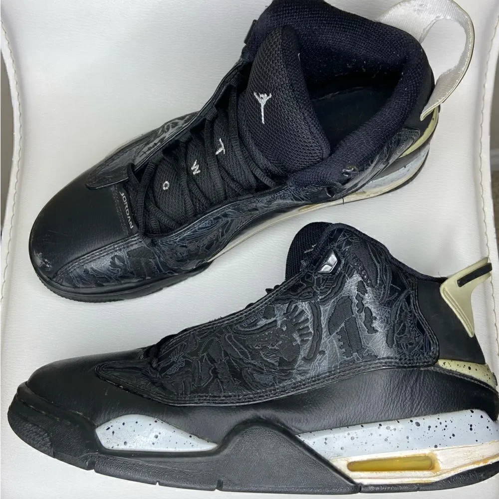 Rare Nike Air Jordan Dub Zero Oreo Black Sneakers Size 10